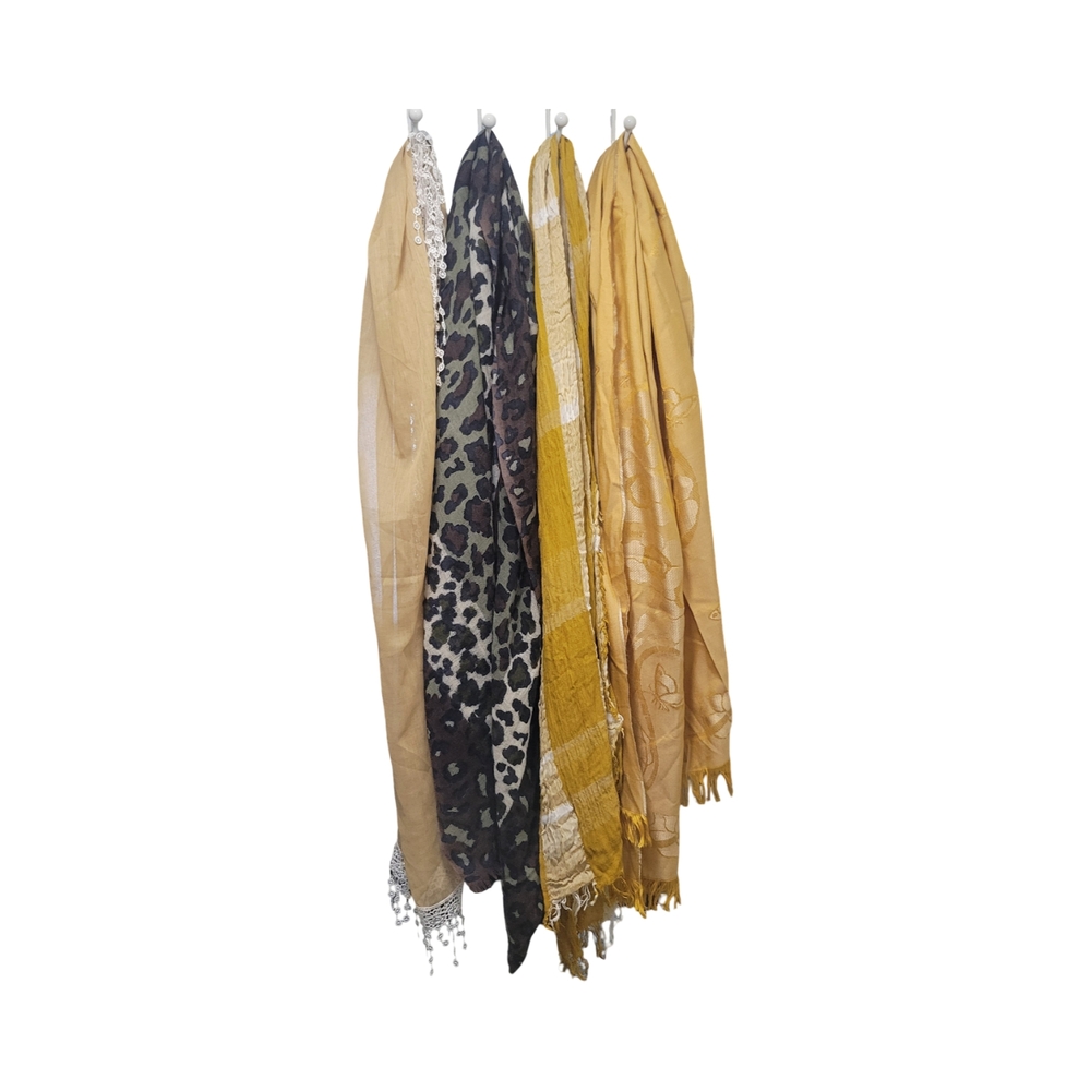 Set of Four Patterned Scarves